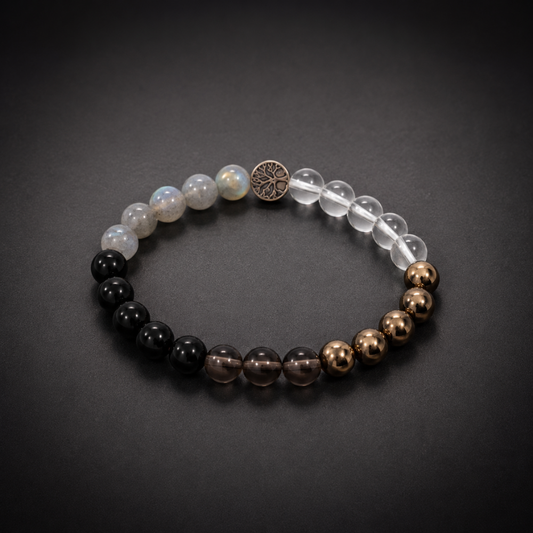 Moolank 4 Rahu Energy Personalized Numerology Crystal Bracelet