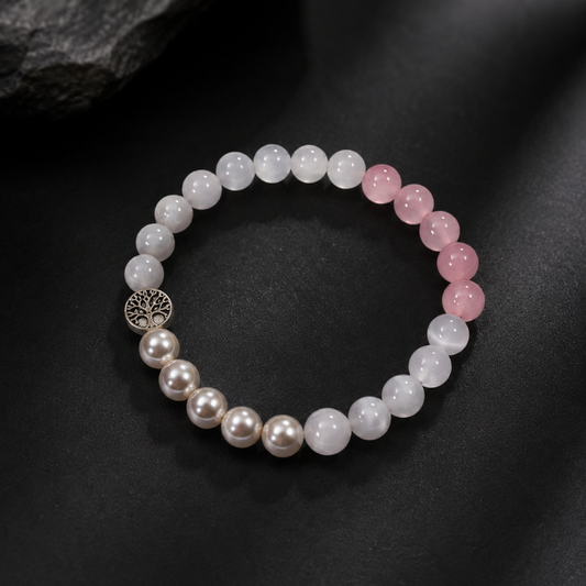 Moolank 2 Moon Energy Personalized Numerology Crystal Bracelet
