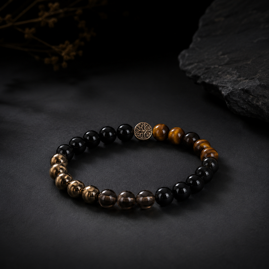 Moolank 8 Saturn Energy Personalized Numerology Crystal Bracelet