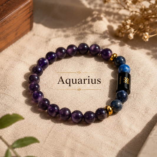 Aquarius (Kumbh) Zodiac Bracelet