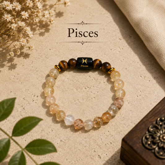 Pisces (Meen) Zodiac Bracelet