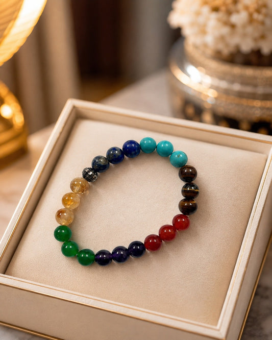 7 Chakra Crystal Bracelet – Natural Healing Stone Bracelet | The Astro Stones