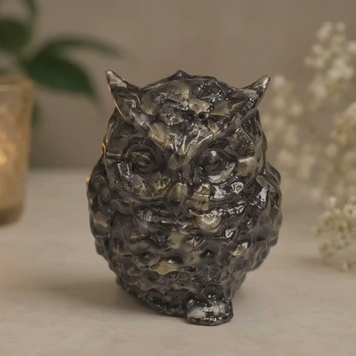 Pyrite Owl – Crystal Vastu &amp; Feng Shui Owl for Wisdom, Wealth &amp; Positive Energy